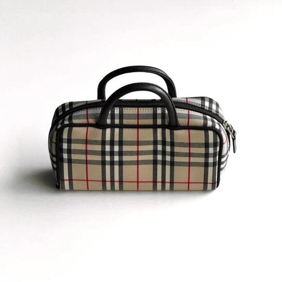 [SOLD] Burberry Nova Check Canvas Mini Bag - Picture 1 of 10